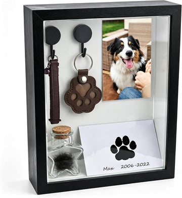 Pet Memorial Shadow Box Pet Memorial Display Case Picture Frame