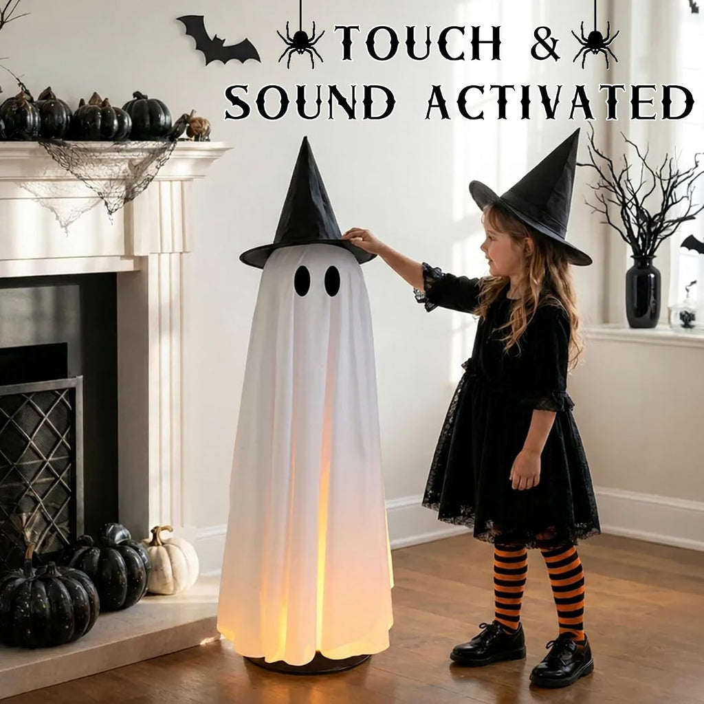 Halloween Decoration Indoor 46.5" Lighted Animated Floating Ghost
