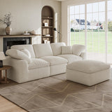 Cloud Sectional Couches for Living Room, 4 Seater Cloud Modular Couch, Boneless Comfy Sofa for Apartment