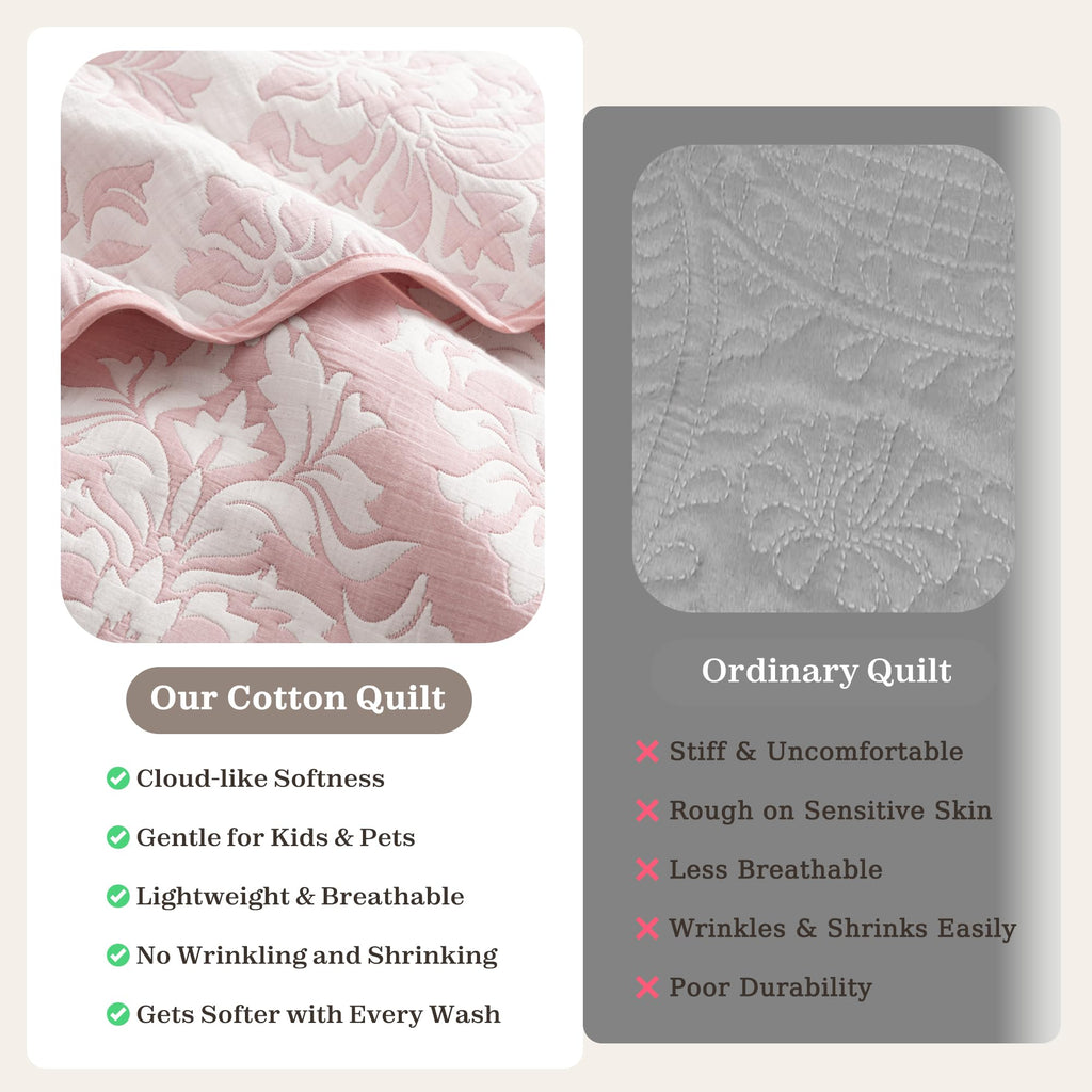 Cotton Quilts Twin Size Pink