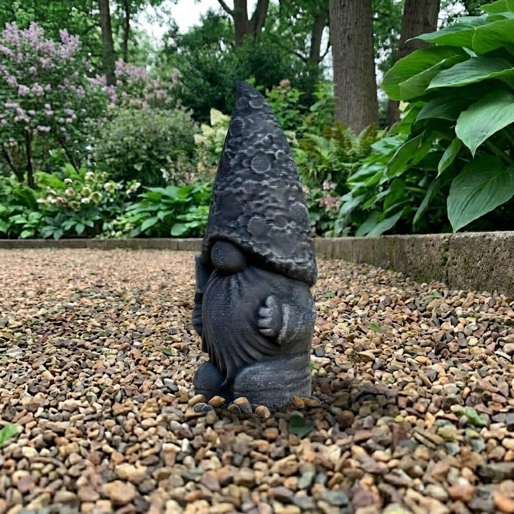 Whimsical Gnome Concrete Garden Statue Handmade Outdoor Lawn Ornament Fantasy Dwarf Hold Shovel Figure Decorative