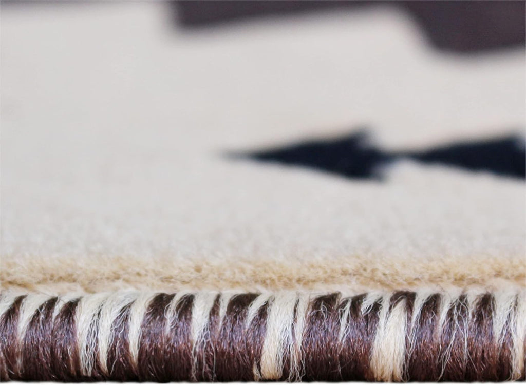 Mohave Traditional Southwestern Style Area Rug - Rustic Ivory Accent Rug - - Olefin Fibers with Jute Backing