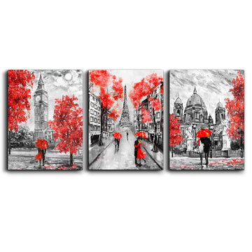 Wall Decor Black and white scenery romanti couples pictures Artwork Ready to Hang Home Decoration painting 12" x 16"