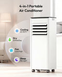 10,000 BTU Portable Air Conditioners, 4-in-1 Portable AC Unit Cools Up to 450 Sq.Ft