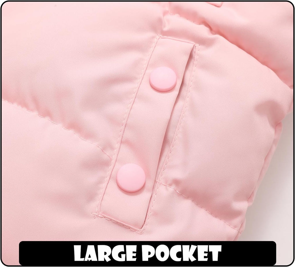 Toddler Winter Coat Baby Jacket Snow Puffer Hoodie Fleece Clothes