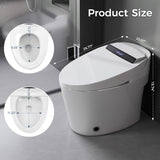 Smart Toilet with Built-in Heated Seat, One-Piece Bidet Toilet