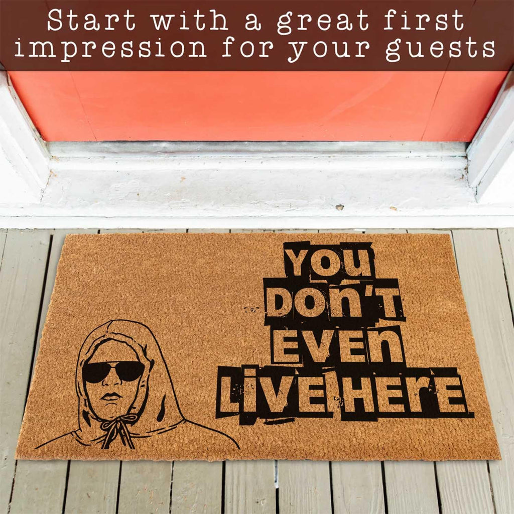 Funny Coir Doormat Welcome Front Door Porch Decor for The Entrance Way Heavy-Duty Non Slip Outdoor 30 x 18inch (You