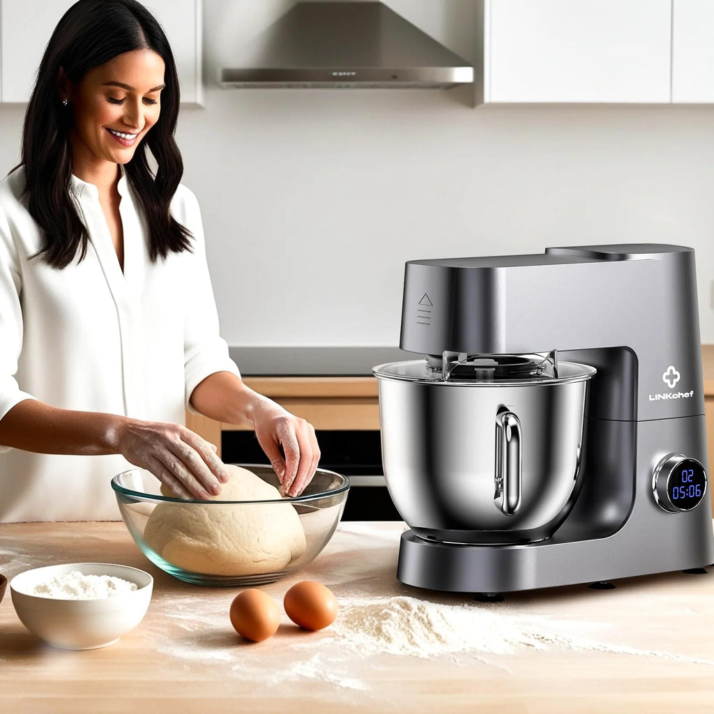 7.4 QT Stand Mixer 800W, 12-Speed Tilt-Head Kitchen Mixer
