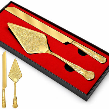 Wedding Cake Cutting Set, Stainless Steel Cake Knife and Server