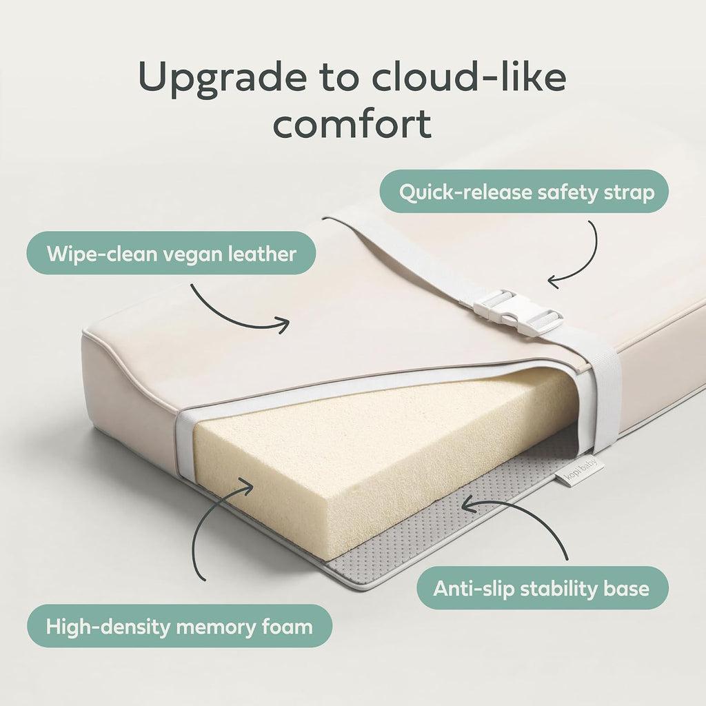 Changing Pad - The Original, Waterproof Easy-to-Clean Vegan Leather Portable Diaper Changing Pad, Newborn Baby