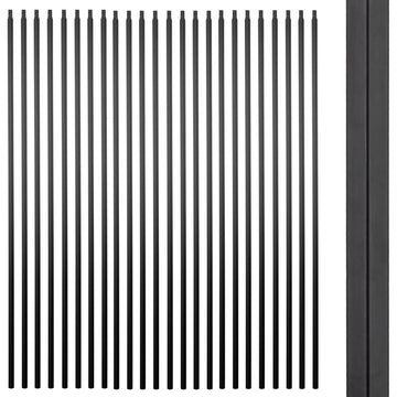 S01 Wrought Iron Balusters Set of 50 Hollow Plain Bar Decorative Metal Balusters for Decks Spiral Stair Railing