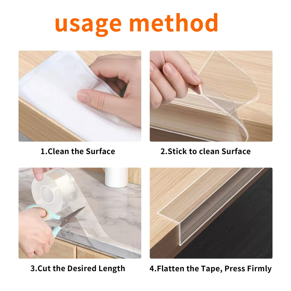 1.57 in x 9.84 FT,Corner Protector Baby,Clear Edge Protector Strip