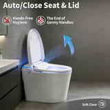 VIPBEAR Tankless One-Piece Smart Toilet in ADA Height with Heated Seat & Auto Lid | 1000g MaP