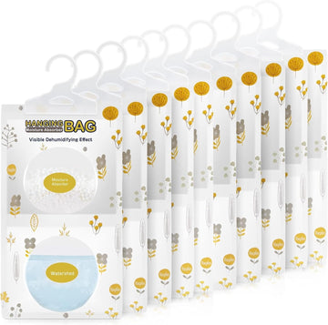 Moisture Absorbers, Hanging Closet Dehumidifier Bags, Humidity Packs, Desiccant