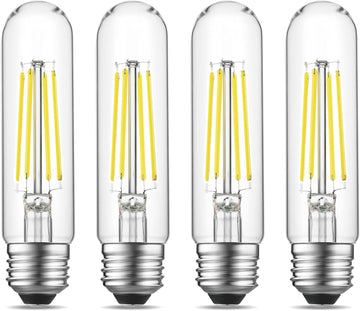 5" T10 Tubular LED Light Bulb, 60W Eq, Dimmable, Daylight 5000K, 4-Pack