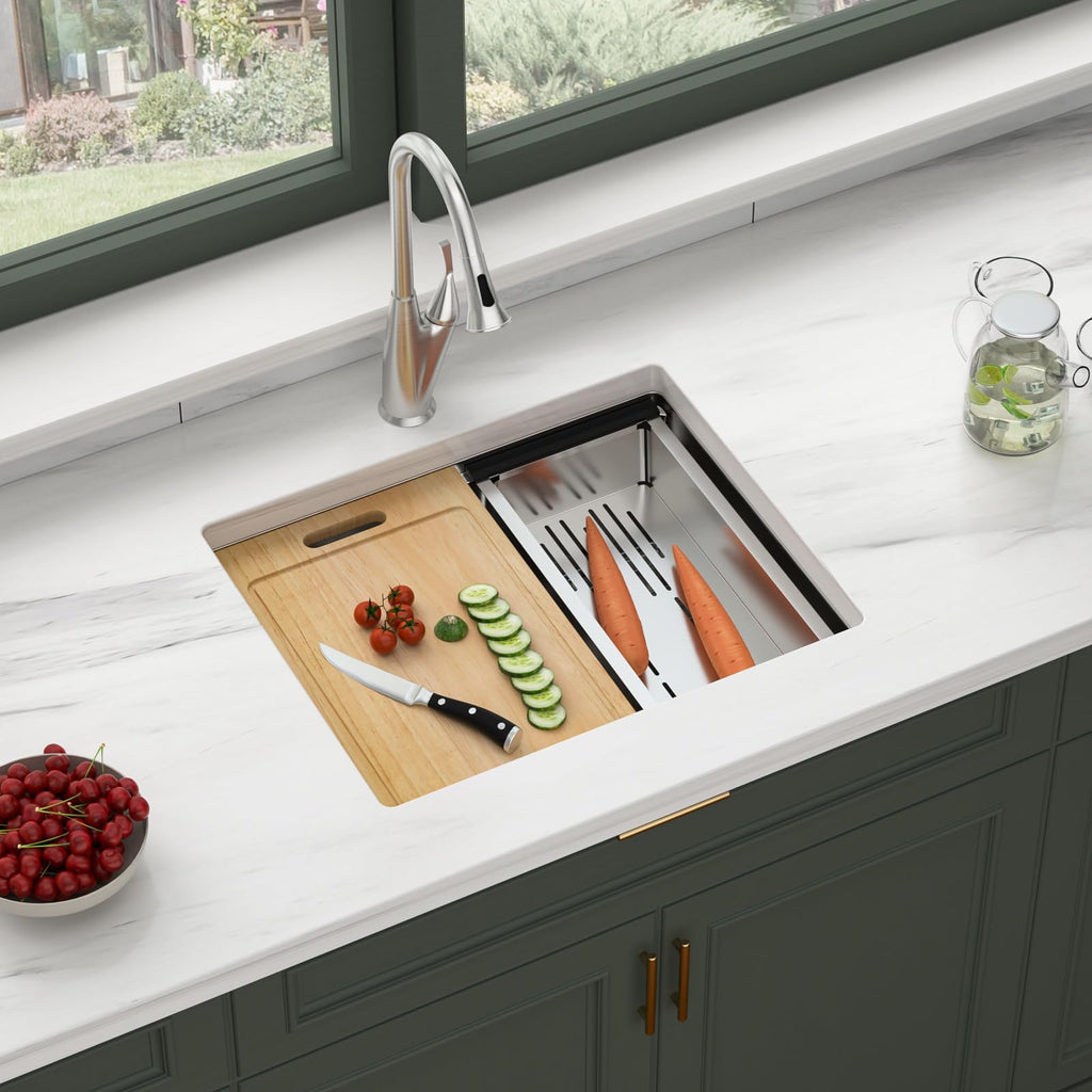 23 inch Undermount Sink Stainless Steel Handmade