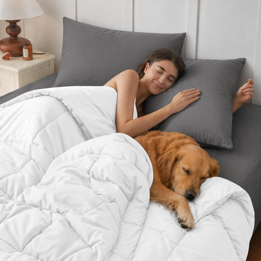 LUX Décor Twin Comforter - 92x68 Ultra-Soft Down Alternative Duvet Insert