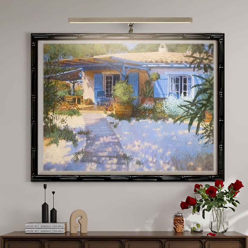 LED Picture Lights for Paintings Plug in, 16 Inch 4W Adjustable Art Light Gallery Wall Light for Display Art Work