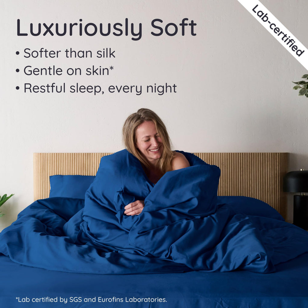 100% Viscose Derived from Bamboo Duvet Cover King Size, 3 pcs Set