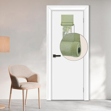 100% Blackout Classroom Door Curtains - UV Protection & Privacy, Easy-to-Install Roller Blinds for Windows, Matcha