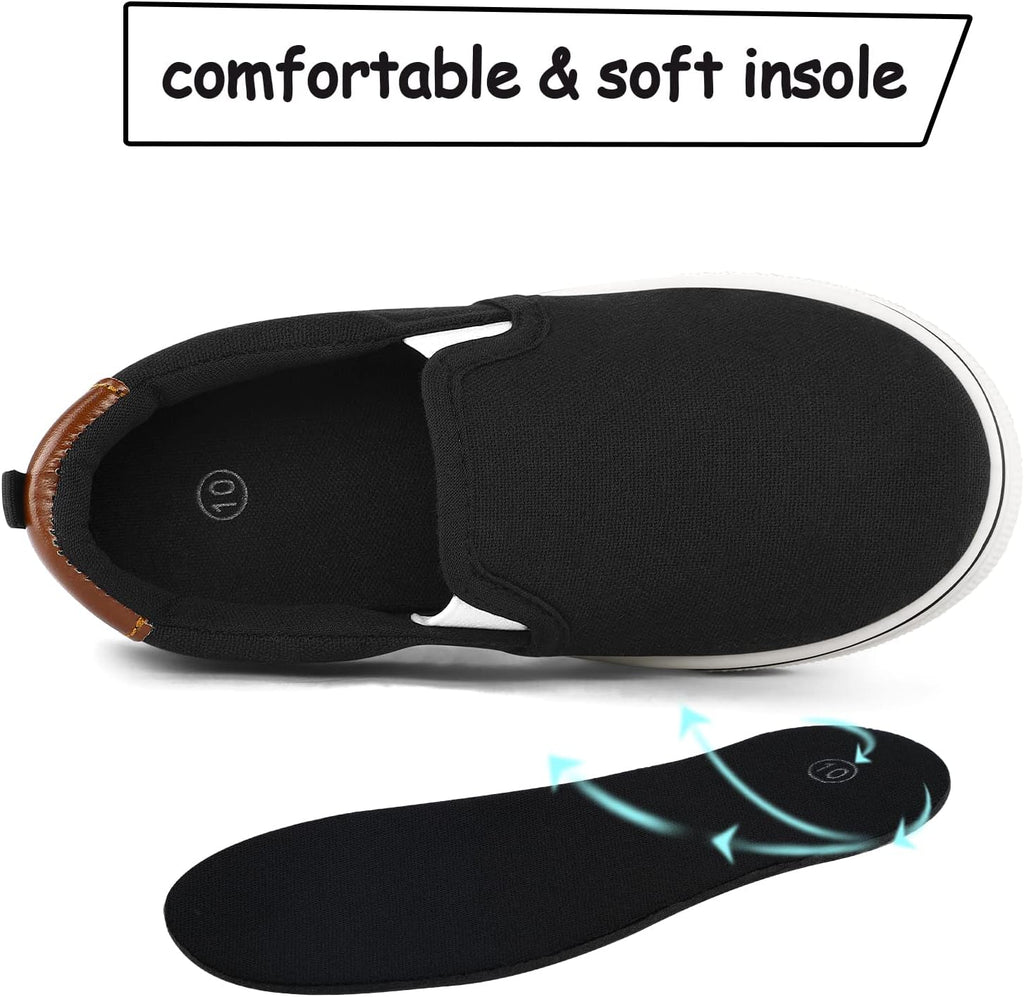 Toddler Sneakers for Girls Boys Slip On Canvas Walking Shoes