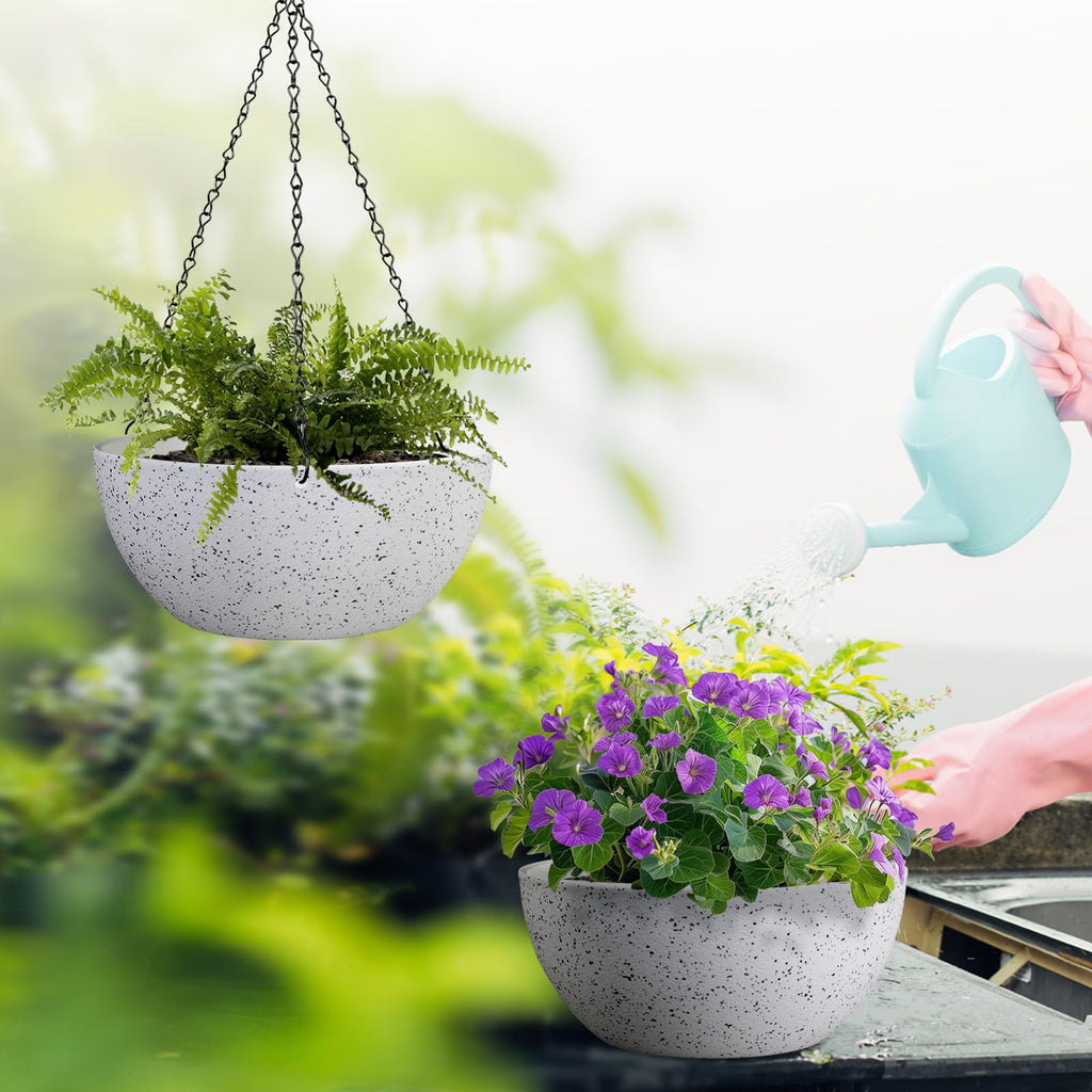 10 inch Hanging Planters for Indoor Plants, 2 Pack Hanging Baskets