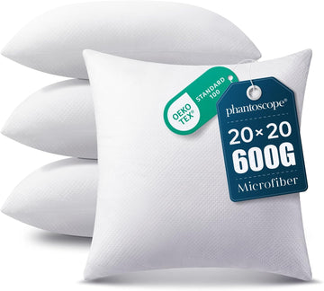 20x20 Pillow Inserts, Throw Pillow Inserts for Couch - Set of 4