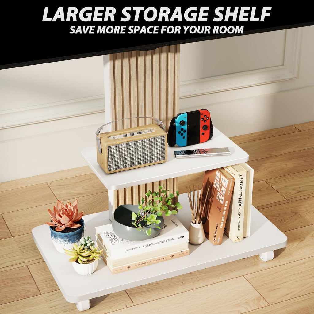Heavy Duty Rolling TV Stand for 55-100 inch Large TVs