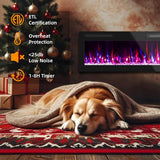 50 inches Electric Fireplace-Wall Fireplace for Living Room-Slim Fireplace Inserts/Wall Mounted with Remote