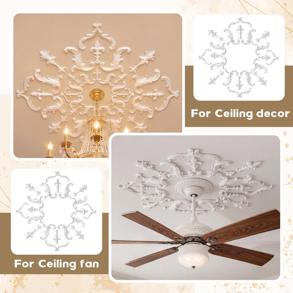 30.71 Inch Large Ceiling Medallion for Light Fixtures