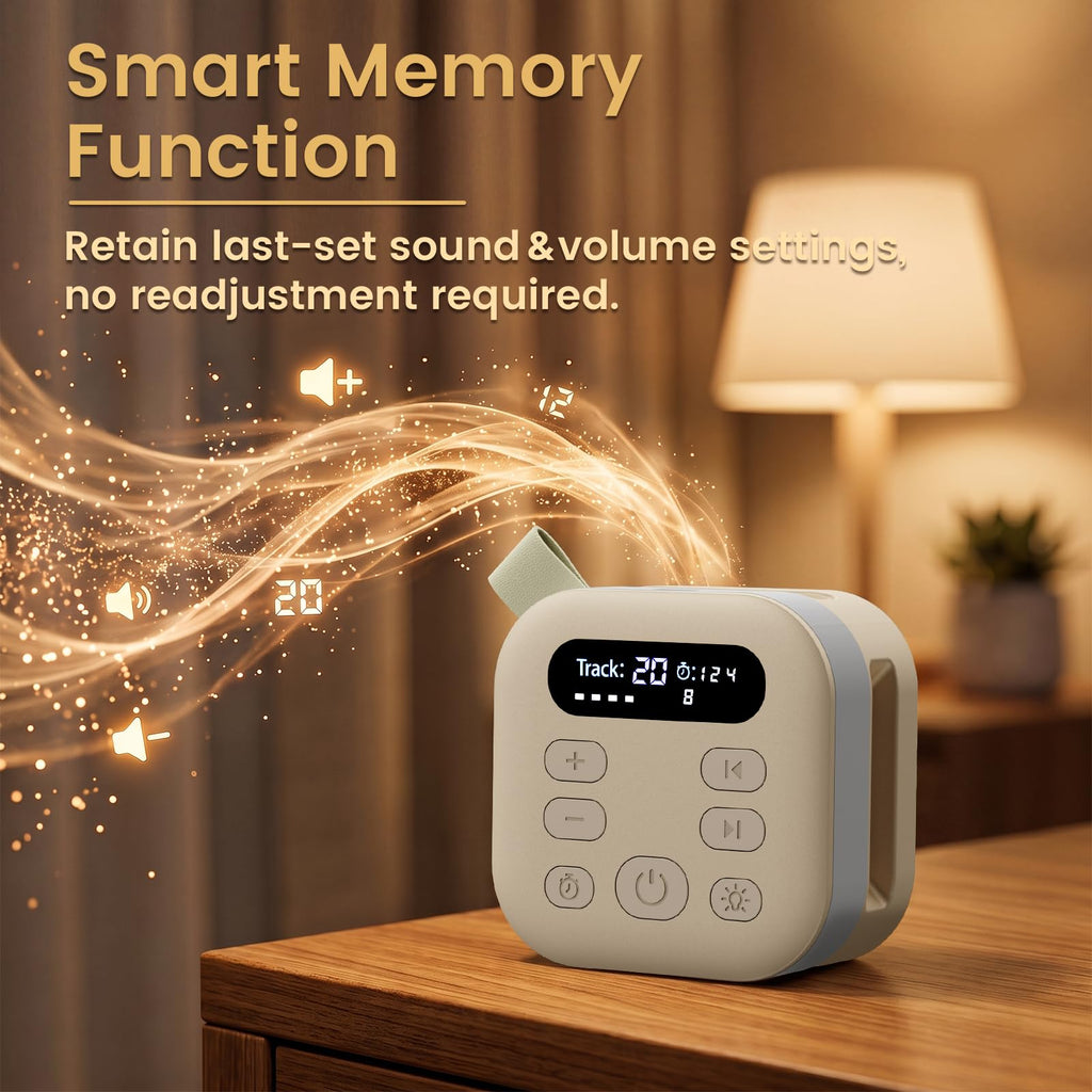Sound White Noise Machine & Essentials for Baby & Adults -Putty