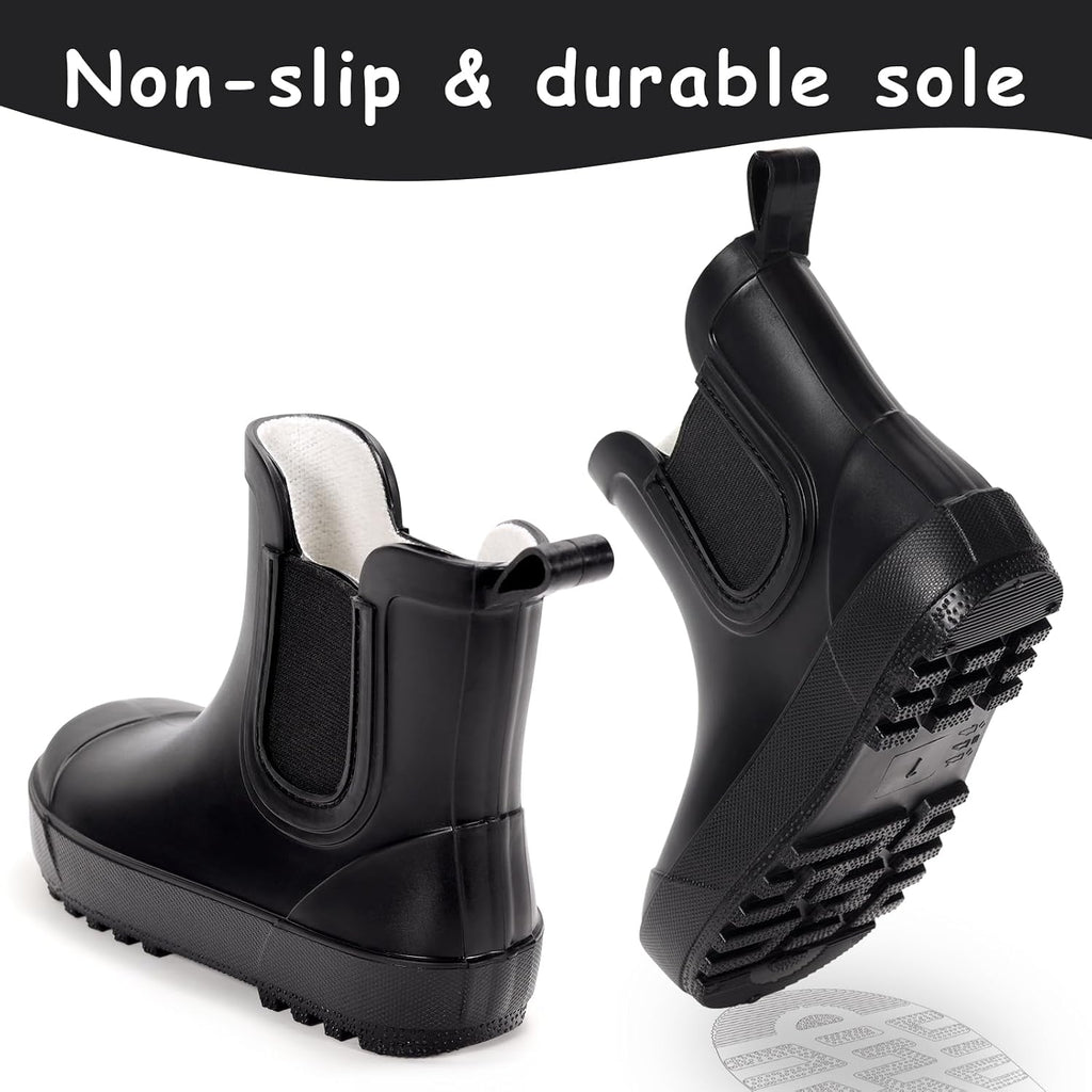 Kids Waterproof Chelsea Rain Boots