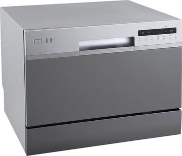 DWP63 21-5/8 Inch Wide 6 Place Setting Countertop Dishwasher - Silver