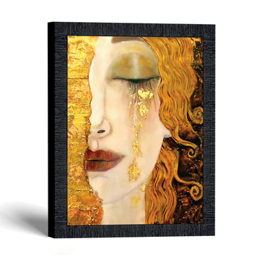 Golden Tears by Gustav Klimt Wall Art, Framed Print