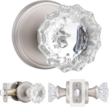 Glass Door Knobs Interior, Passage Crystal Door Knobs