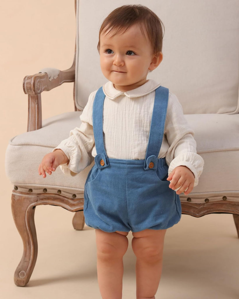 Toddler Kids Baby Boys' Piece outfit set for spring Long sleeved suit with embroidery clothes 1-6 Years