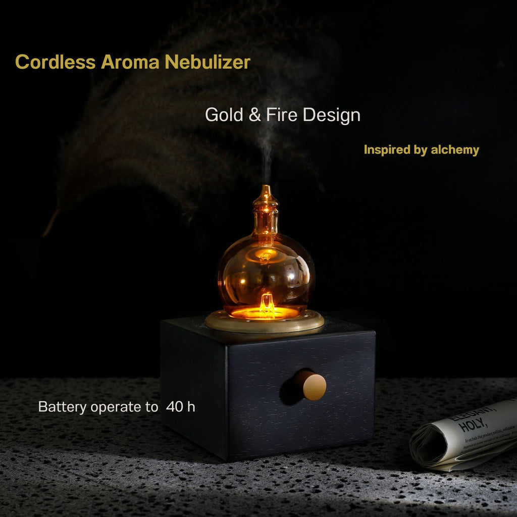 Premium Cordless Waterless Aroma Nebulizer for Essential Oils