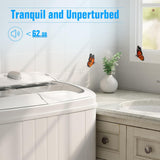 Portable Washing Machine, 18lbs Mini Washing Machine and Spin Dryer Combo, Mini Twin Tub Laundry Machine for Camping
