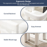 SZLIZCCC Modern Dining Chair Set of 2 / Living Room Chairs, Fabric Armchair