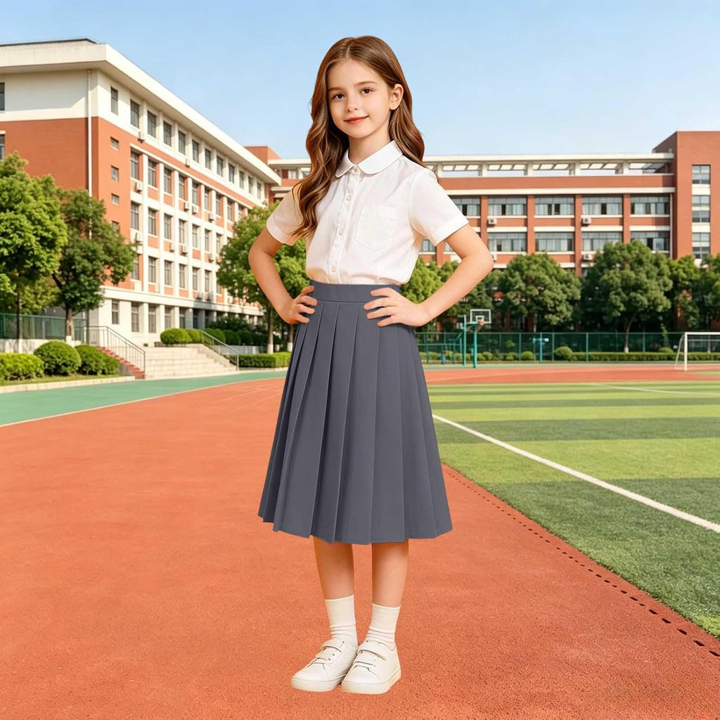 School Uniform Skirts Pleated Knee Length Skorts Back to School