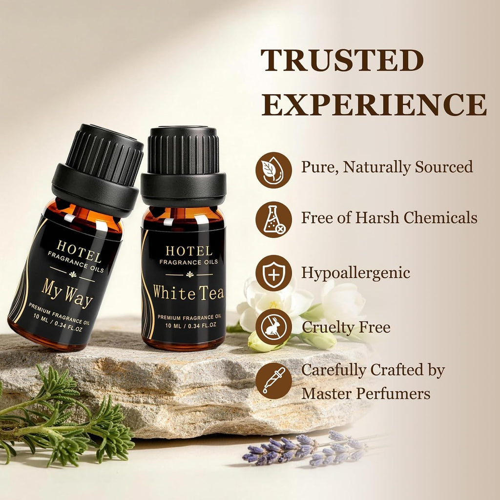Hotel Collection Diffuser Essential Oil Gift Set, Luxury 5-Star
