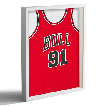 16x20 Large Shadow Box Picture Frame with Soft Linen Back, White Wooden Jersey Frame Memory Display Case with