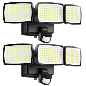 Battery Powered Motion Sensor Outdoor Lights, Flood Lights, IP65 Waterproof Security Motion Detector Light