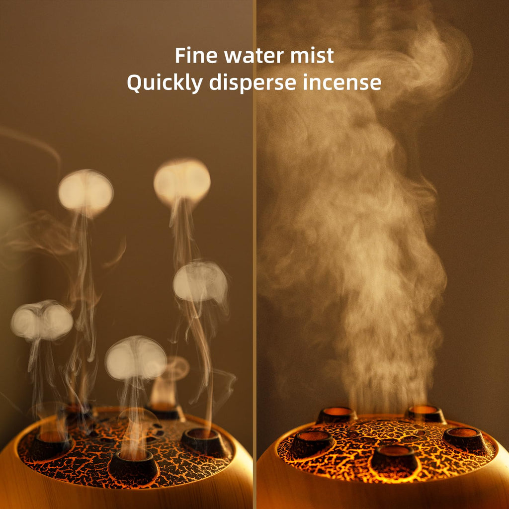 Essential Oil Diffuser, Jellyfish Diffuser Air Humidifiers Sound Pickup Ultrasonic Aromatherapy Diffuser Remote