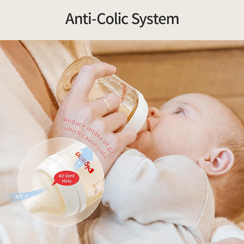Wide Neck Anti-Colic Nursing Baby Bottle, 5 oz, 1-Pack