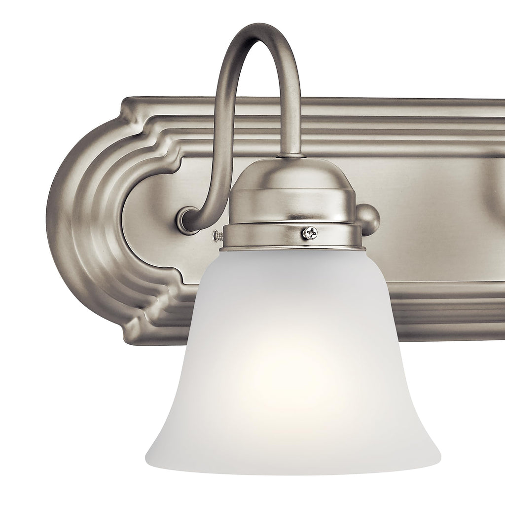 2-Light Bathroom Vanity Light, Brushed Nickel