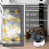 4L Large Capacity Home Sauna Steamer, Portable Steam Generator with Protection for Home Spa