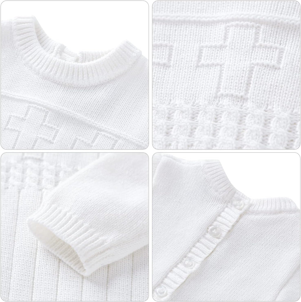 2 Pc Knit - Boy Clothes,Baptism Christening Outfits