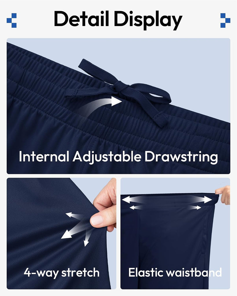 5 Pack Boys Basketball Athletic Shorts Quick Dry with Pockets