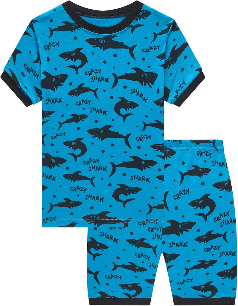 Toddler Boy Cotton Summer Pajamas Short Sleeve Pjs Kid Clothes